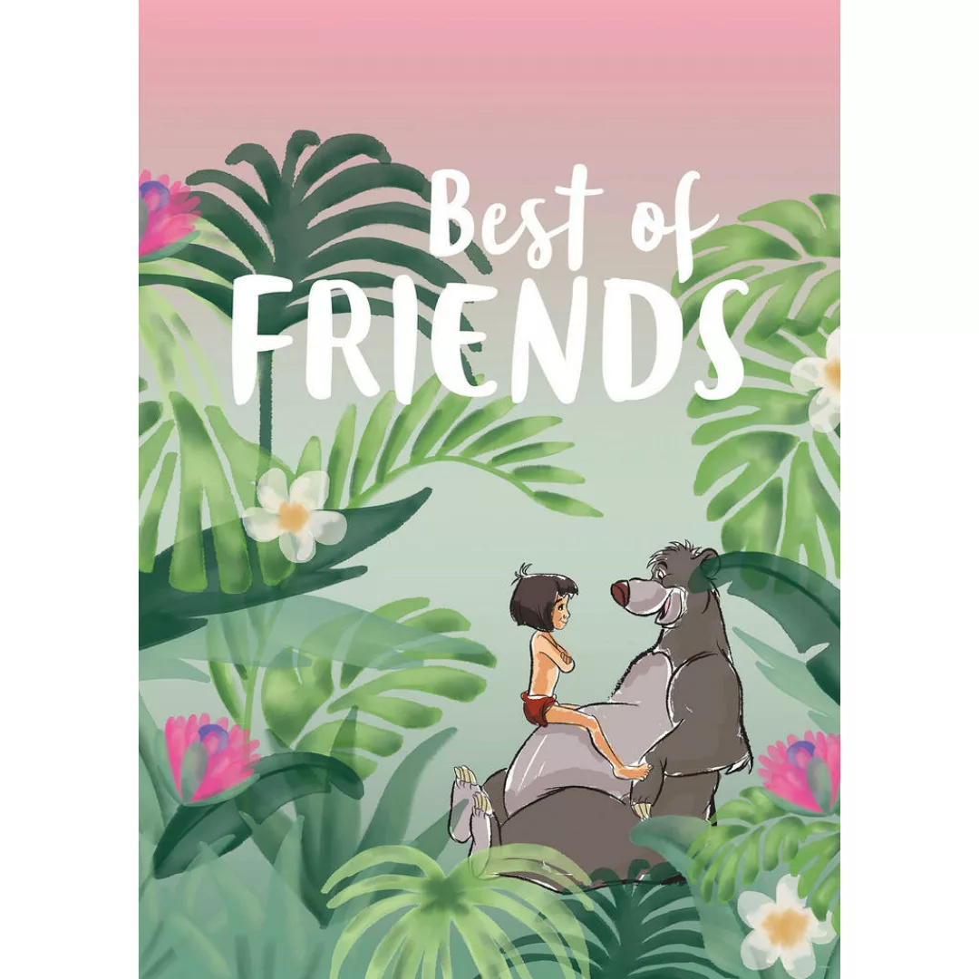 Komar Poster Jungle Book Best of Friends Disney B/L: ca. 50x70 cm günstig online kaufen