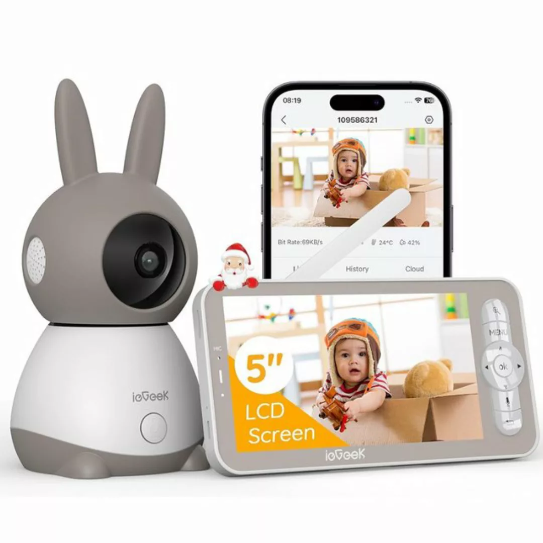 ieGeek Video-Babyphone 2K 3MP Babyphone mit Kamera, WLAN Video Babyfone mit günstig online kaufen