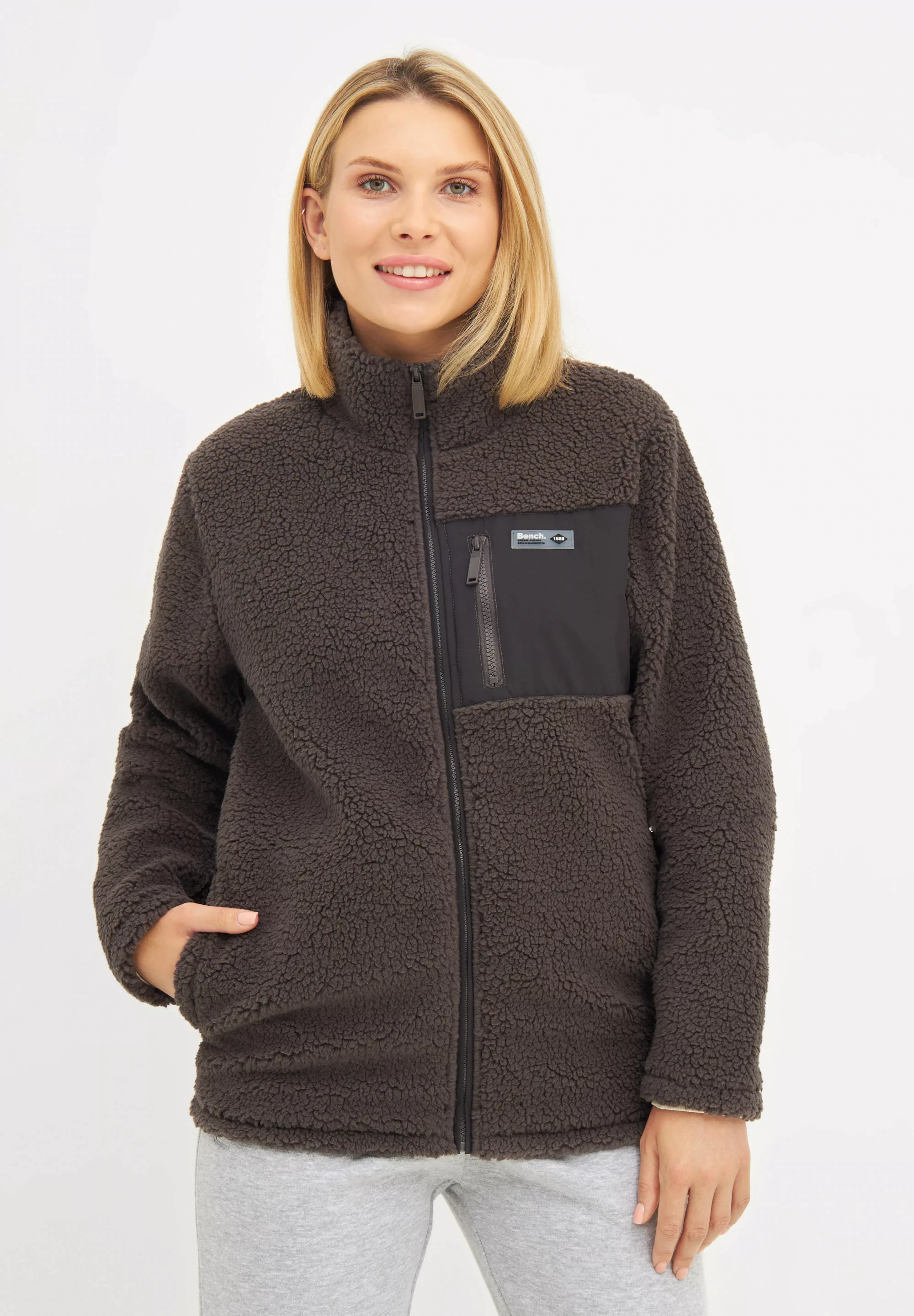 Bench. Fleecejacke "HENSLEY", Teddyjacke in kuschelig weicher Haptik günstig online kaufen