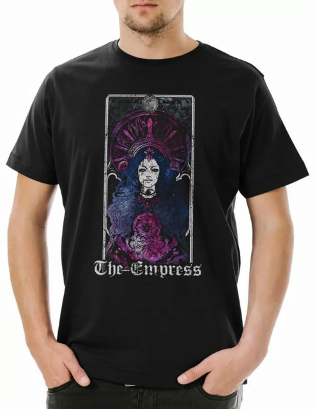 Urban Backwoods Print-Shirt Tarot B The Empress Herren T-Shirt Set Card Kar günstig online kaufen