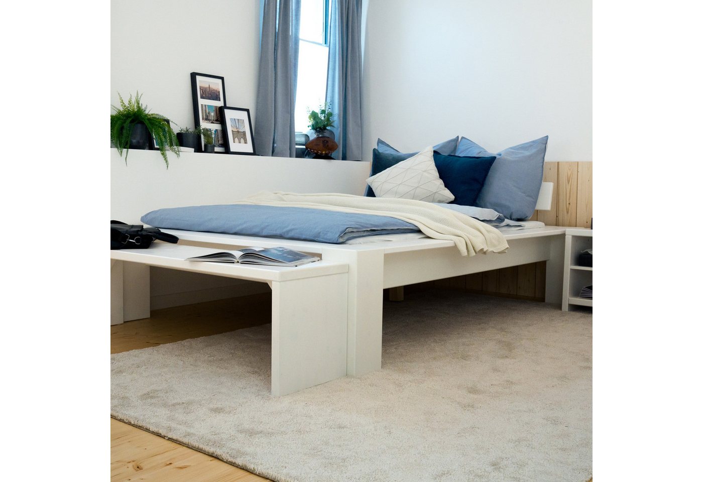 WOMONY Jugendbett / Doppelbett, 140 x 200 cm günstig online kaufen