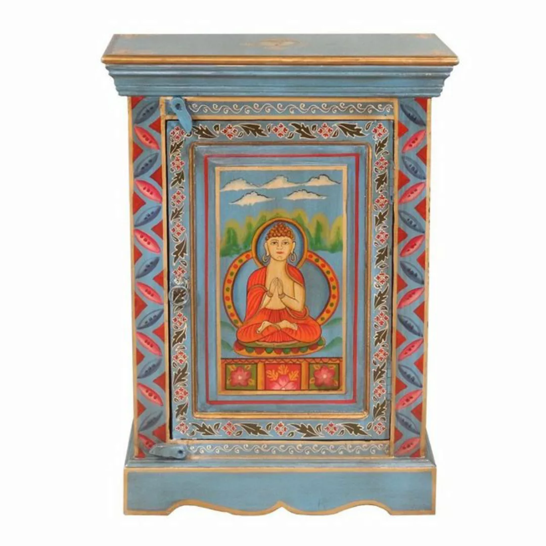 Oriental Galerie Mehrzweckschrank Tibet Wandschrank Buddha Tenzin Türkis 75 günstig online kaufen