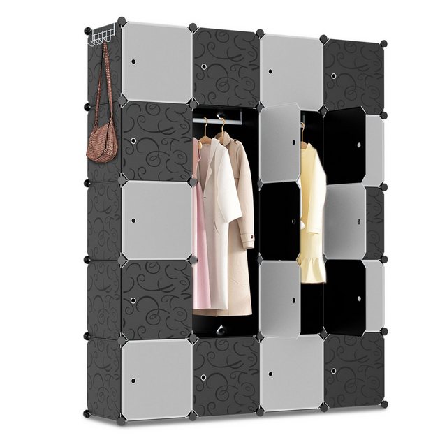 Lospitch Kleiderschrank 12/16/20 Fächer Aufbewahrungsbox DIY Regalsystem (D günstig online kaufen