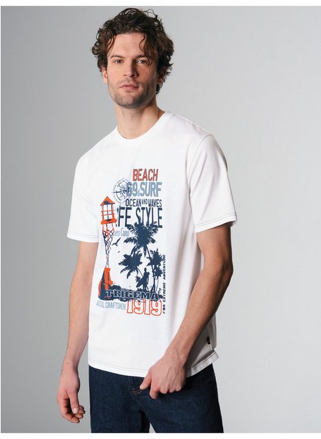 Trigema T-Shirt TRIGEMA T-Shirt mit maritimem Printmotiv (1-tlg) günstig online kaufen
