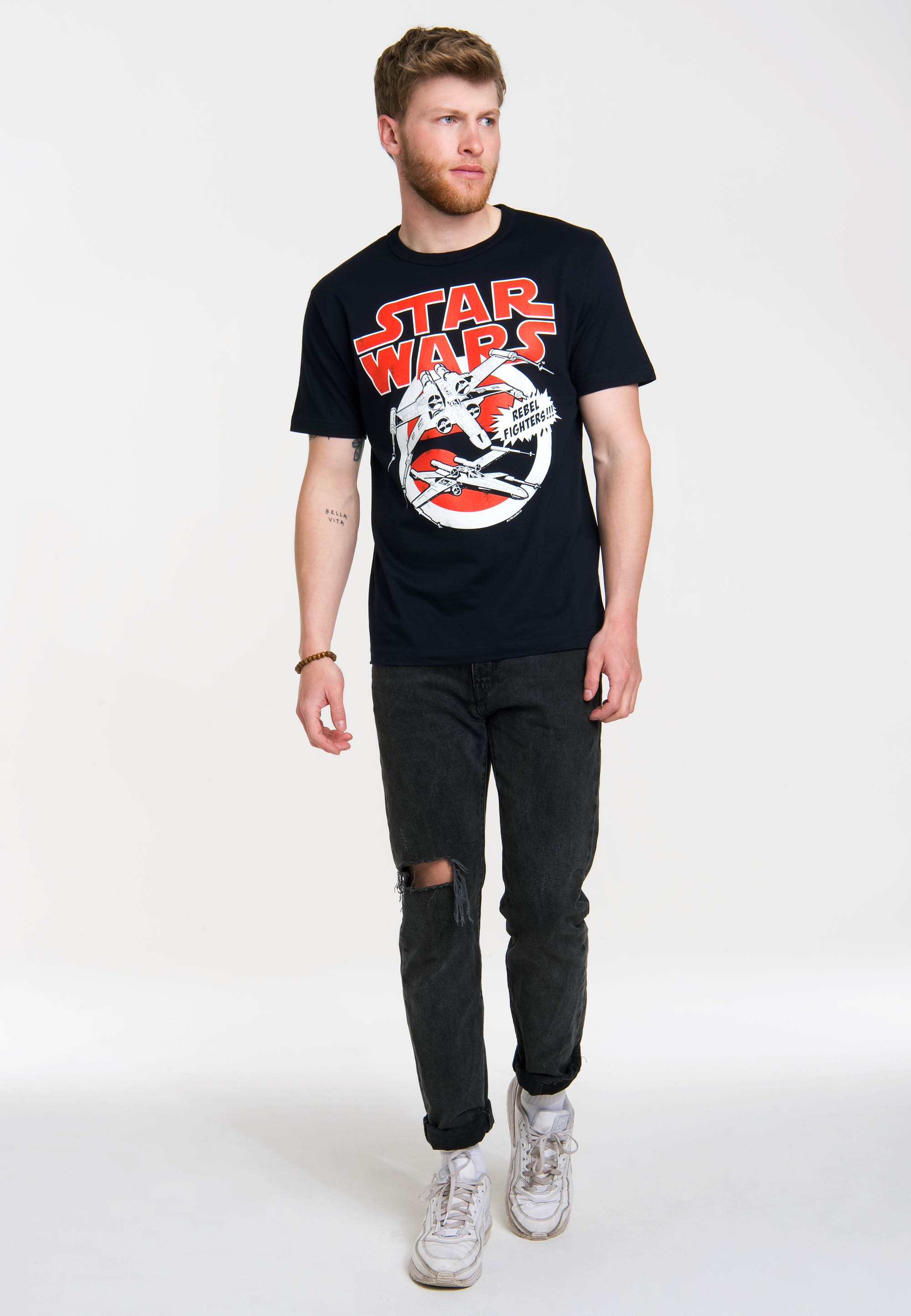 LOGOSHIRT T-Shirt "X-Wings - Krieg der Sterne", mit coolem Frontdruck günstig online kaufen