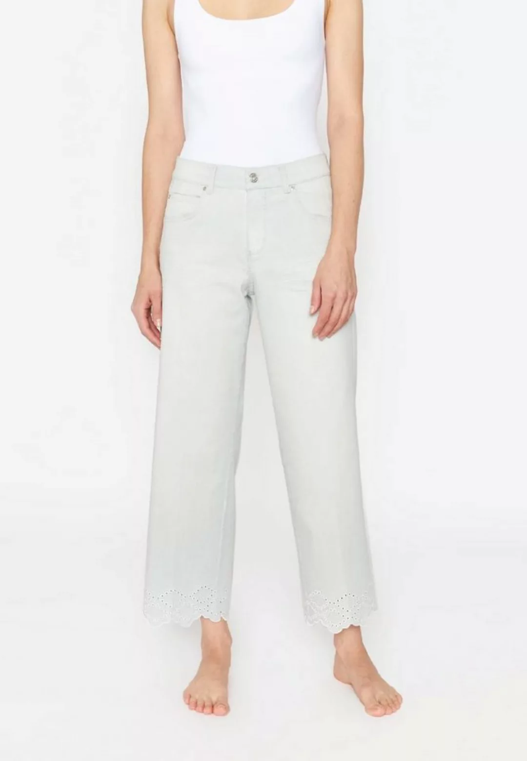 ANGELS 7/8-Jeans Culotte Linn Stitch mit Stickereien mit Label-Applikatione günstig online kaufen