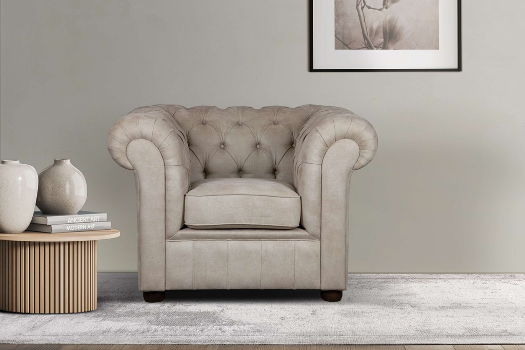 Home affaire Sessel "CHARENTE, Chesterfield, Wellenfederung, Maße B/T/H: 10 günstig online kaufen