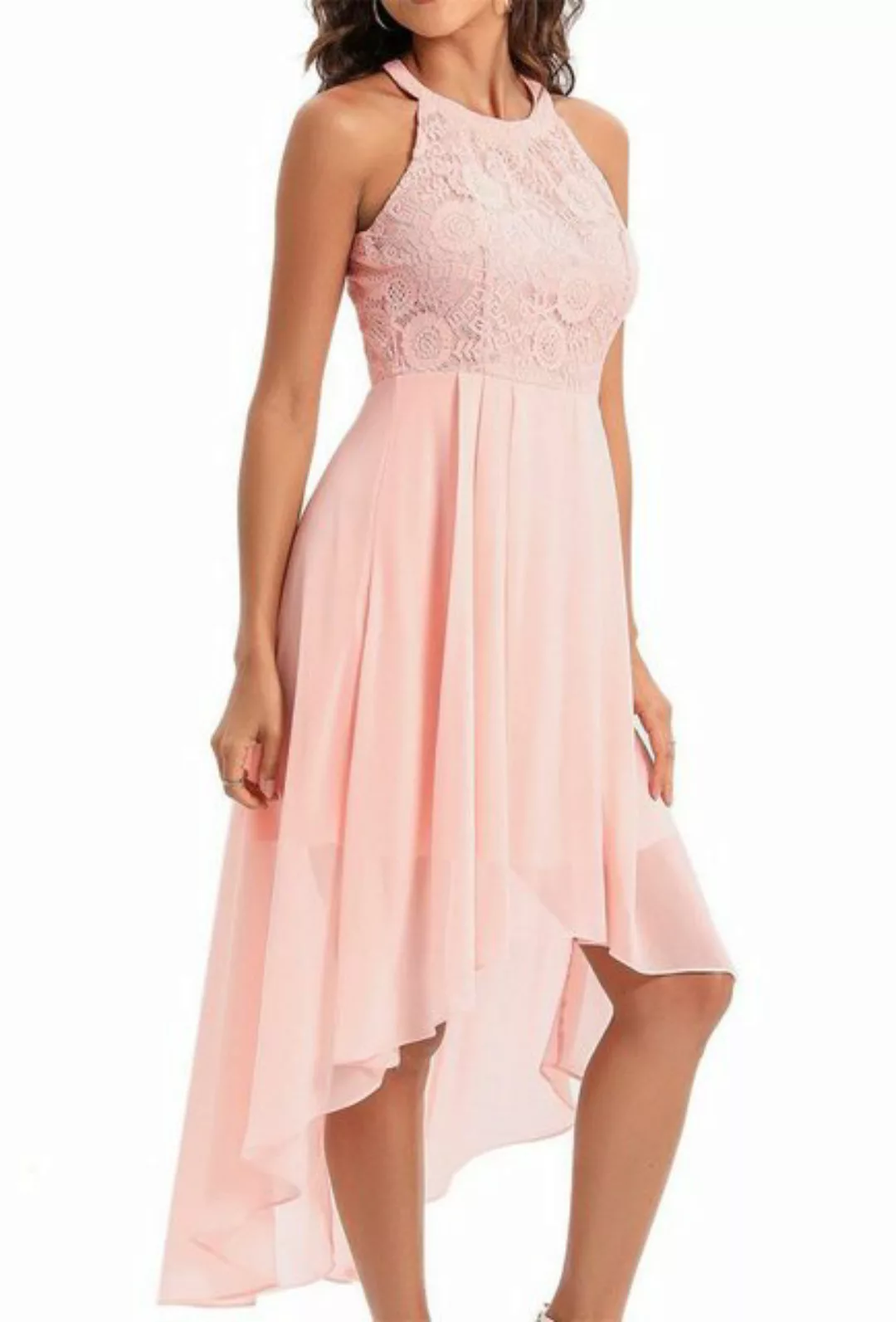 ZWY Dirndl Abendkleid/CocktailkleidNeckholder-Kleid mit Schößchen günstig online kaufen