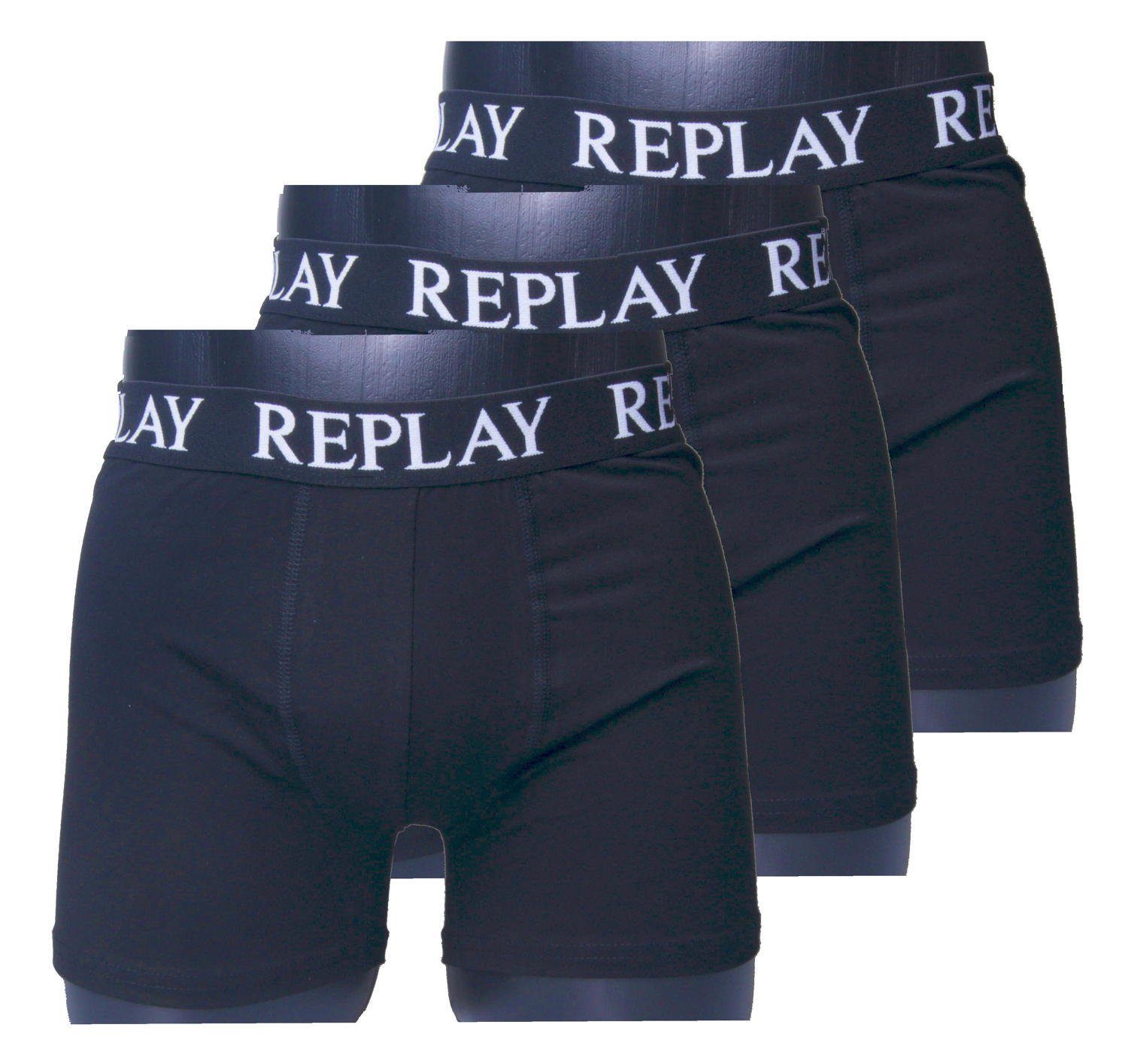 Replay Boxershorts Herren Boxershorts in 3er günstig online kaufen