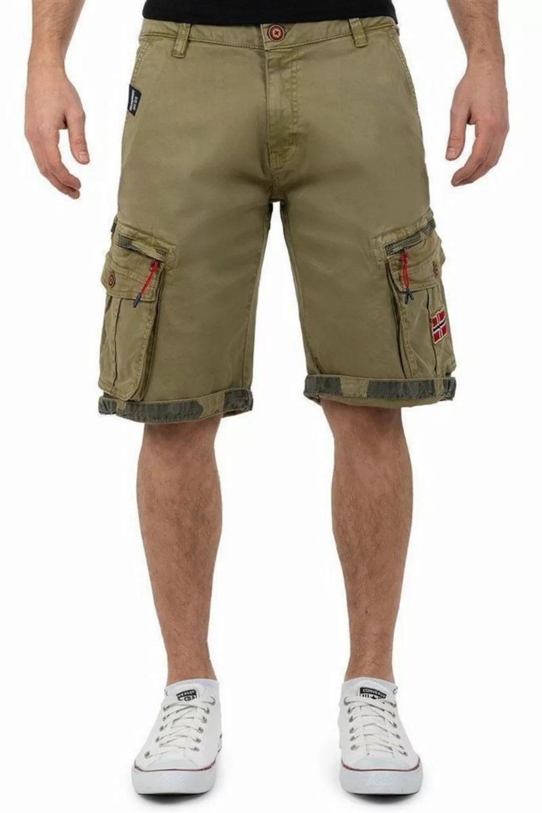 Geo Norway Shorts Kurze Cargo Hose baparento Men Mastic M mit verzierten Ta günstig online kaufen