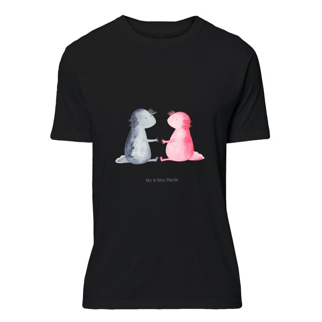 Mr. & Mrs. Panda T-Shirt Axolotl Liebe - Schwarz - Geschenk, Lurch, Nachthe günstig online kaufen