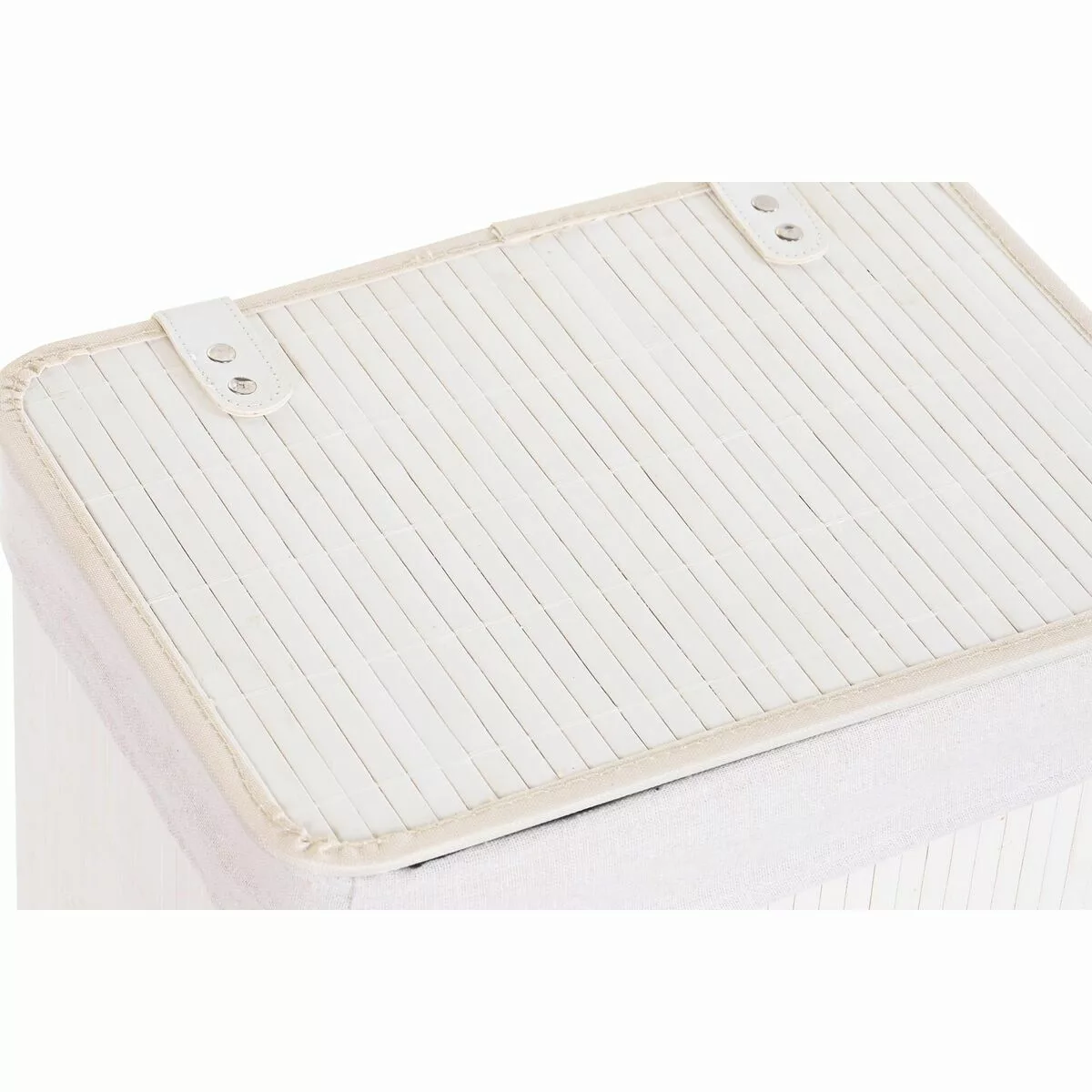 Korbsatz Dkd Home Decor Polyester Weiß Bambus (40 X 30 X 46 Cm) günstig online kaufen