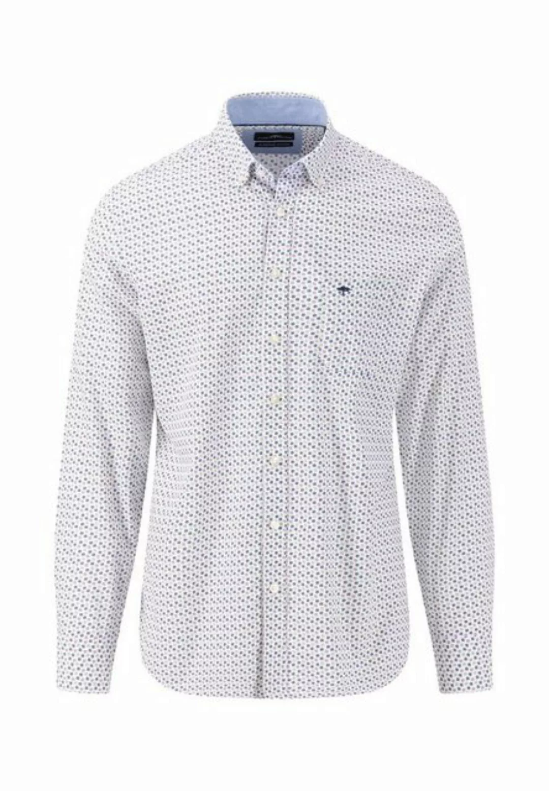 FYNCH-HATTON Langarmhemd Button-Down-Hemd mit Minimal-Print günstig online kaufen