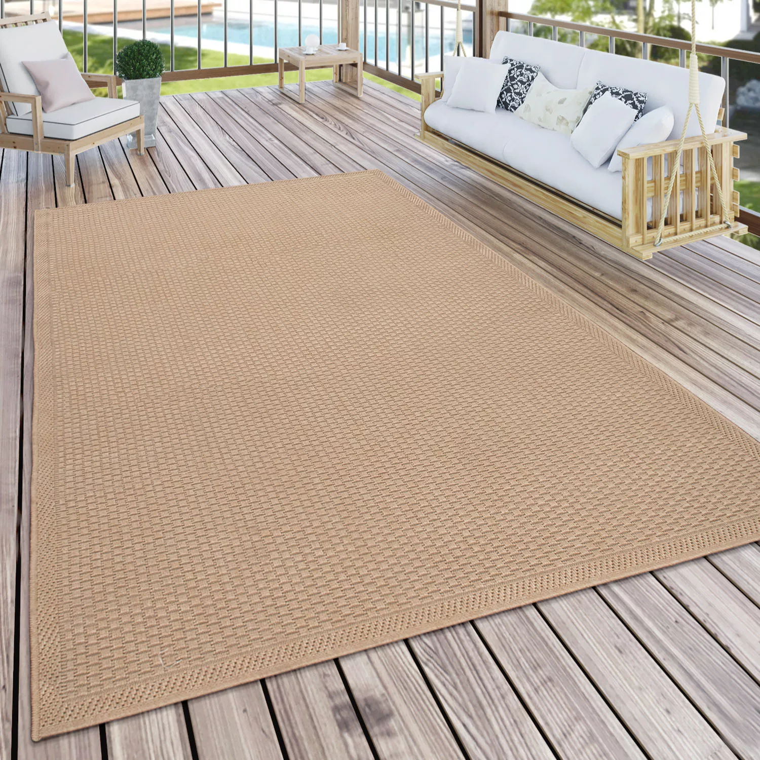 Paco Home Teppich »Timber 125«, rechteckig, Flachgewebe, Sisal Optik, auch günstig online kaufen