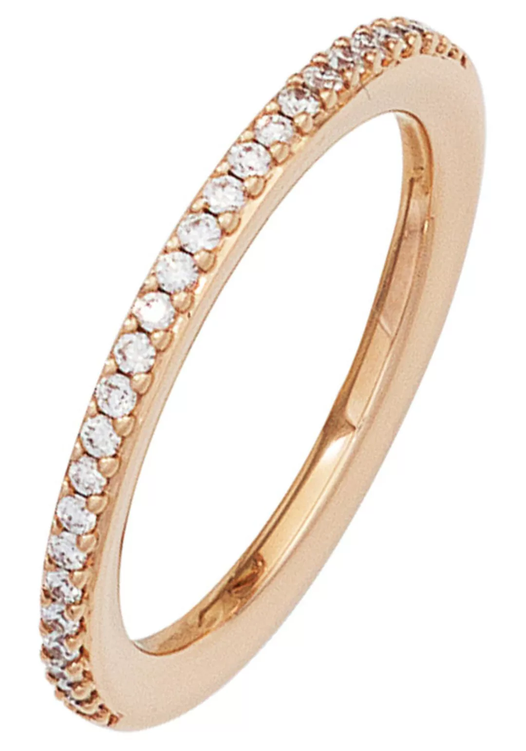 JOBO Diamantring, 585 Roségold mit 26 Diamanten günstig online kaufen