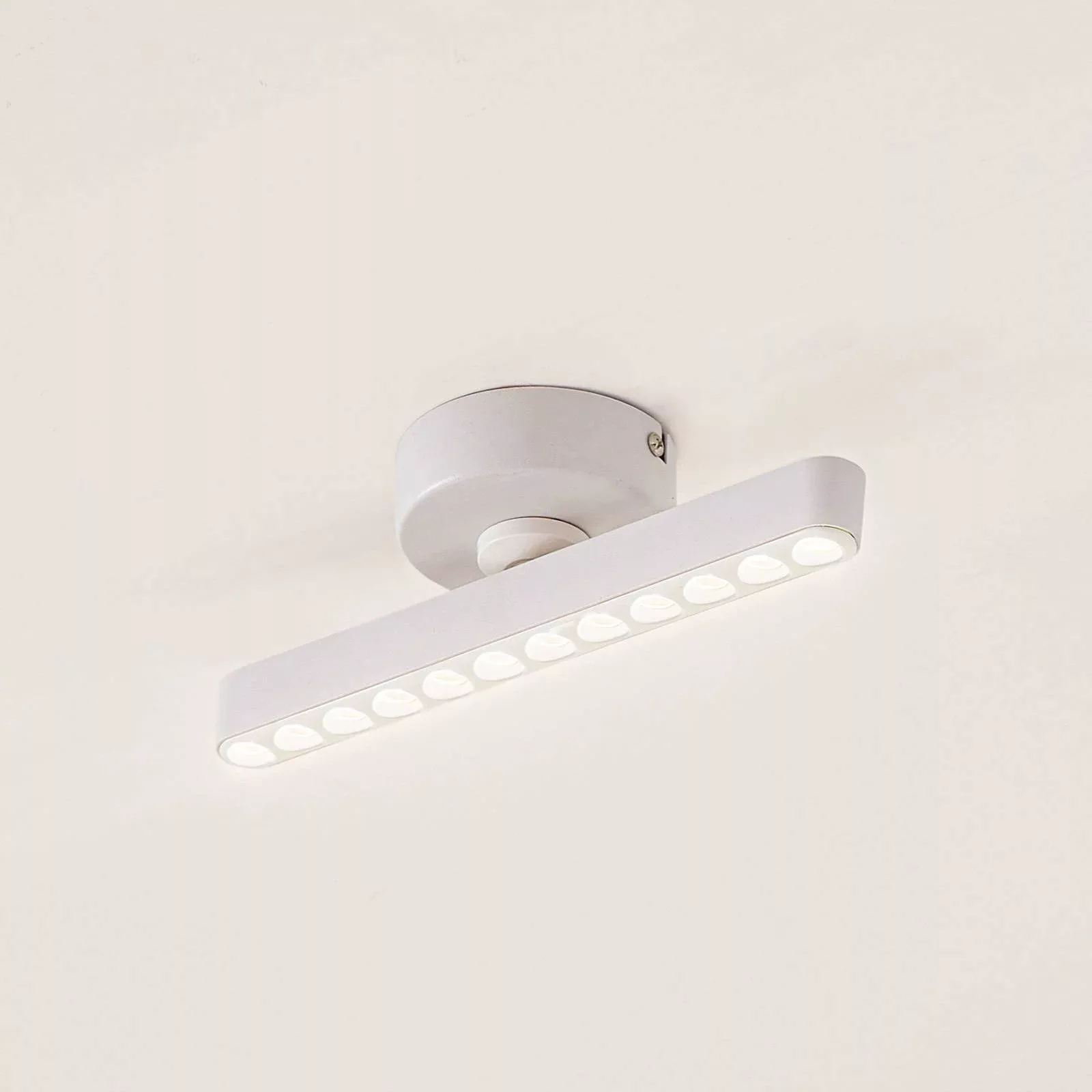 Lindby LED-Strahler Eldrin, weiß, 9W, 1-flammig, Eisen günstig online kaufen