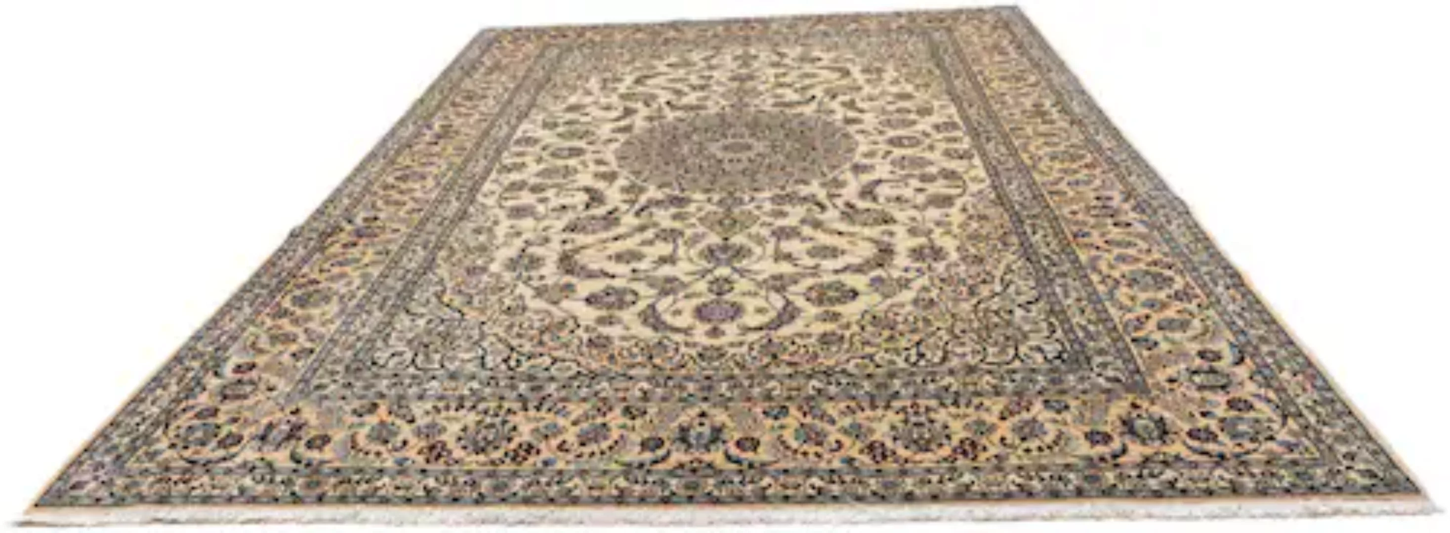 morgenland Wollteppich »Nain 9la Medaillon Beige 362 x 250 cm«, rechteckig, günstig online kaufen