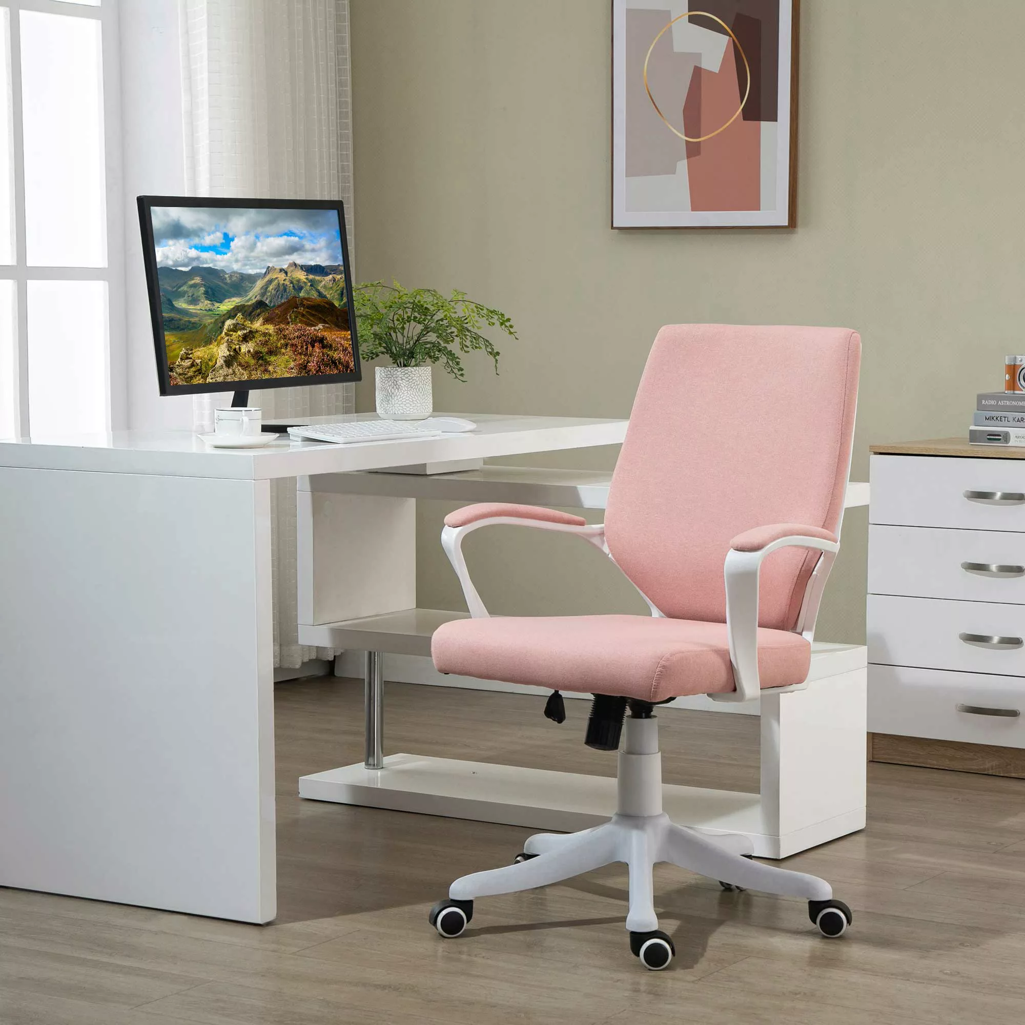 Vinsetto Schreibtischstuhl  Ergonomischer Bürostuhl, höhenverstellbar, Wipp günstig online kaufen