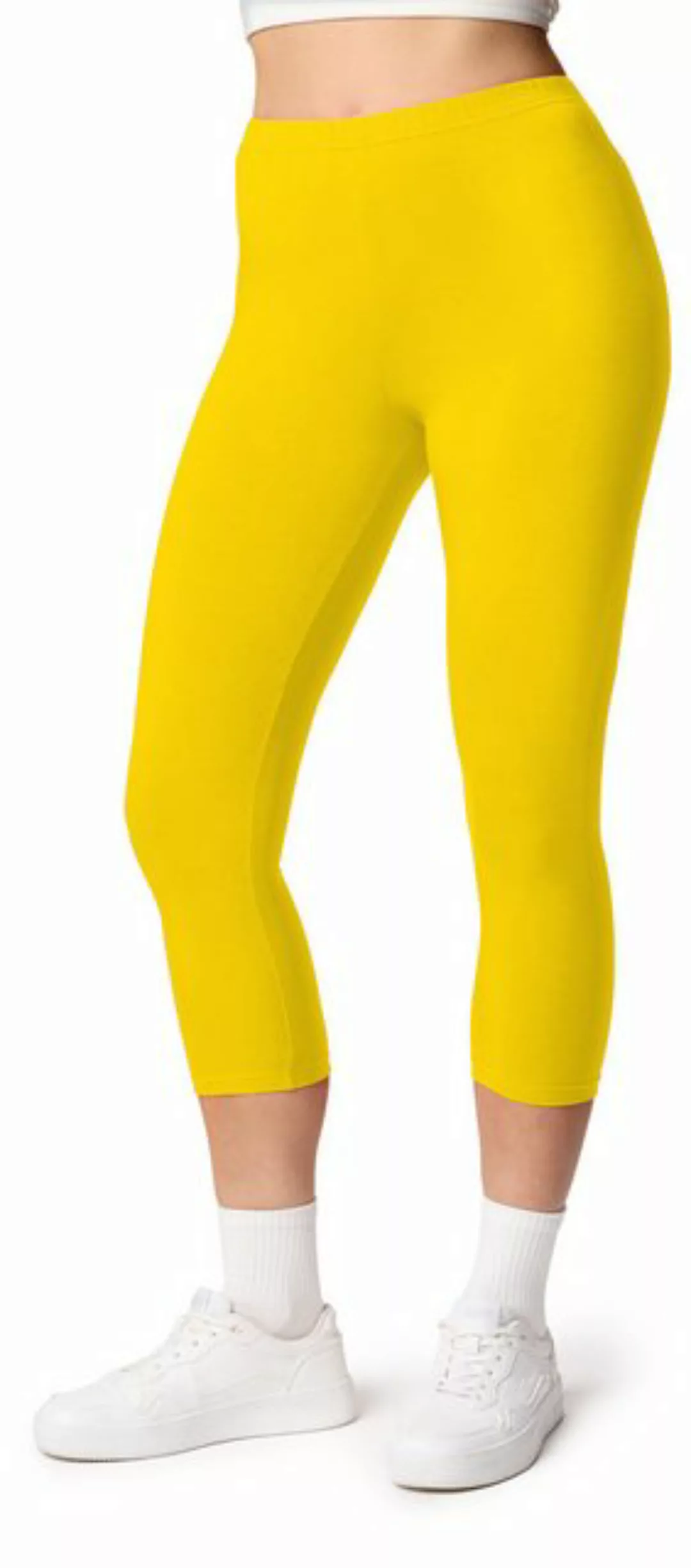 Ladeheid Leggings Damen 3/4 Capri Hose aus Baumwolle LA40-132 (1-tlg) elast günstig online kaufen