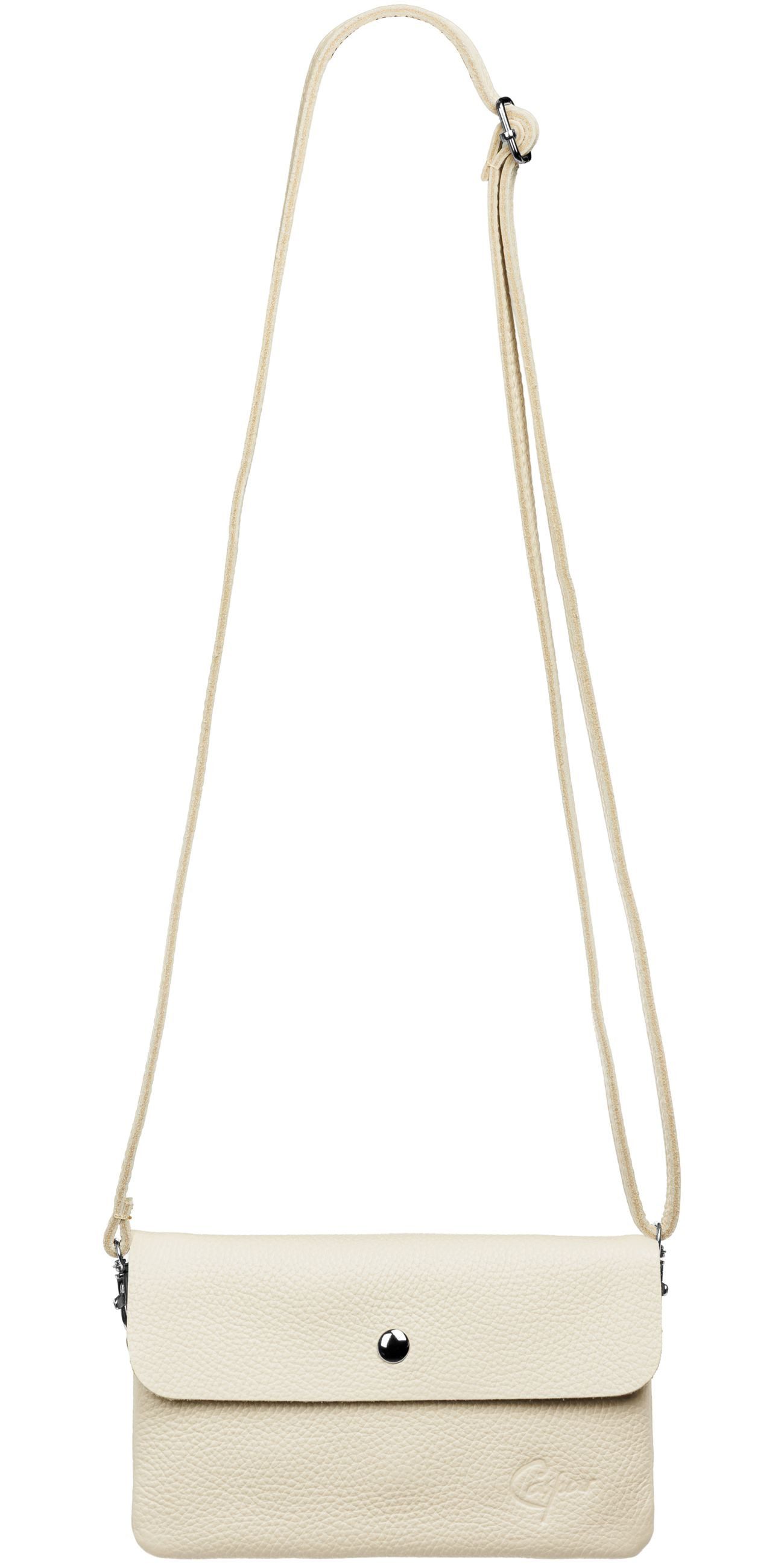 Caspar Umhängetasche Kleine Leder Clutch Damen günstig online kaufen