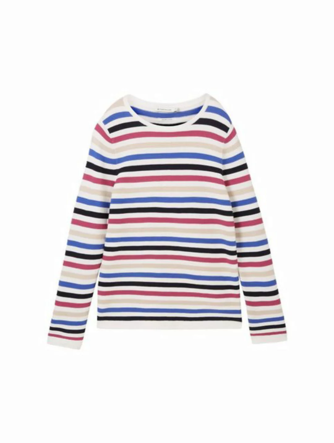 TOM TAILOR Strickpullover sweater new ottoman, colorful knit stripe design günstig online kaufen