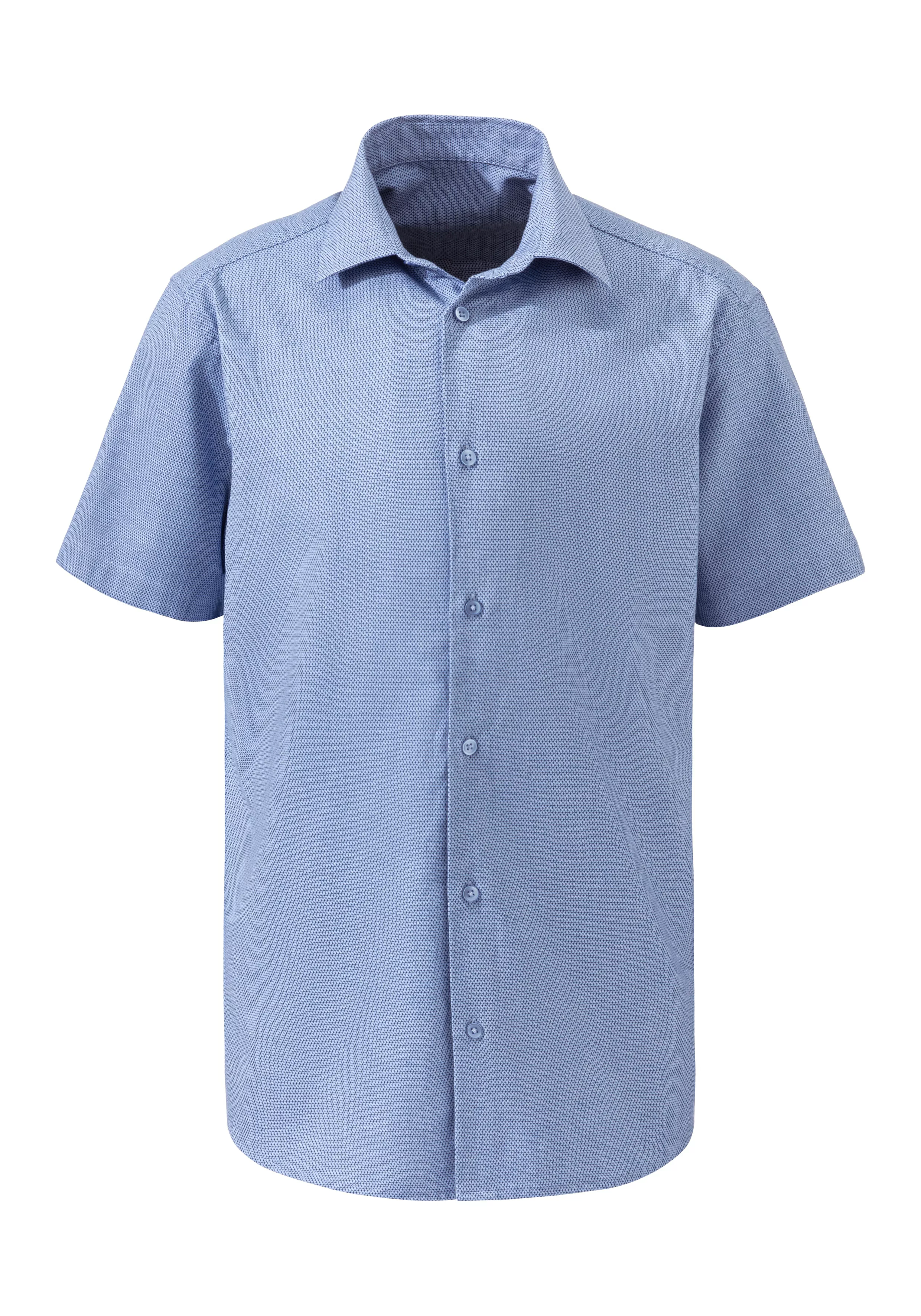 H.I.S Kurzarmhemd "Regular-fit", elastisches Jaquard-Kurzarmhemd günstig online kaufen