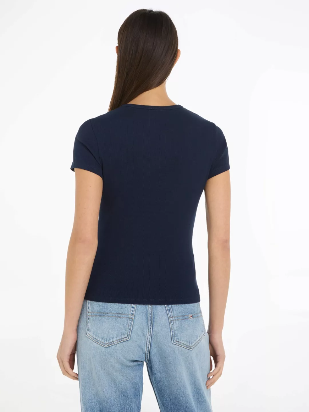 Tommy Jeans T-Shirt "TJW SLIM ESSENTIAL RIB SS", mit gerippter Struktur günstig online kaufen