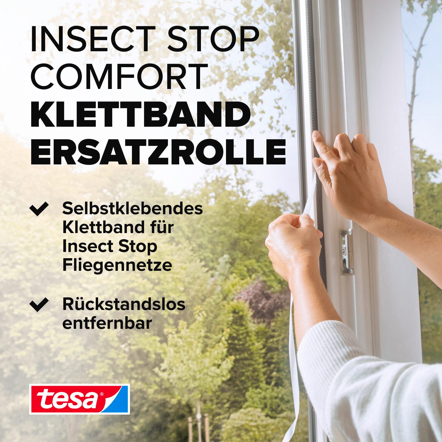 tesa Insektenschutz-Fensterrahmen Insect Stop COMFORT selbstklebendes günstig online kaufen