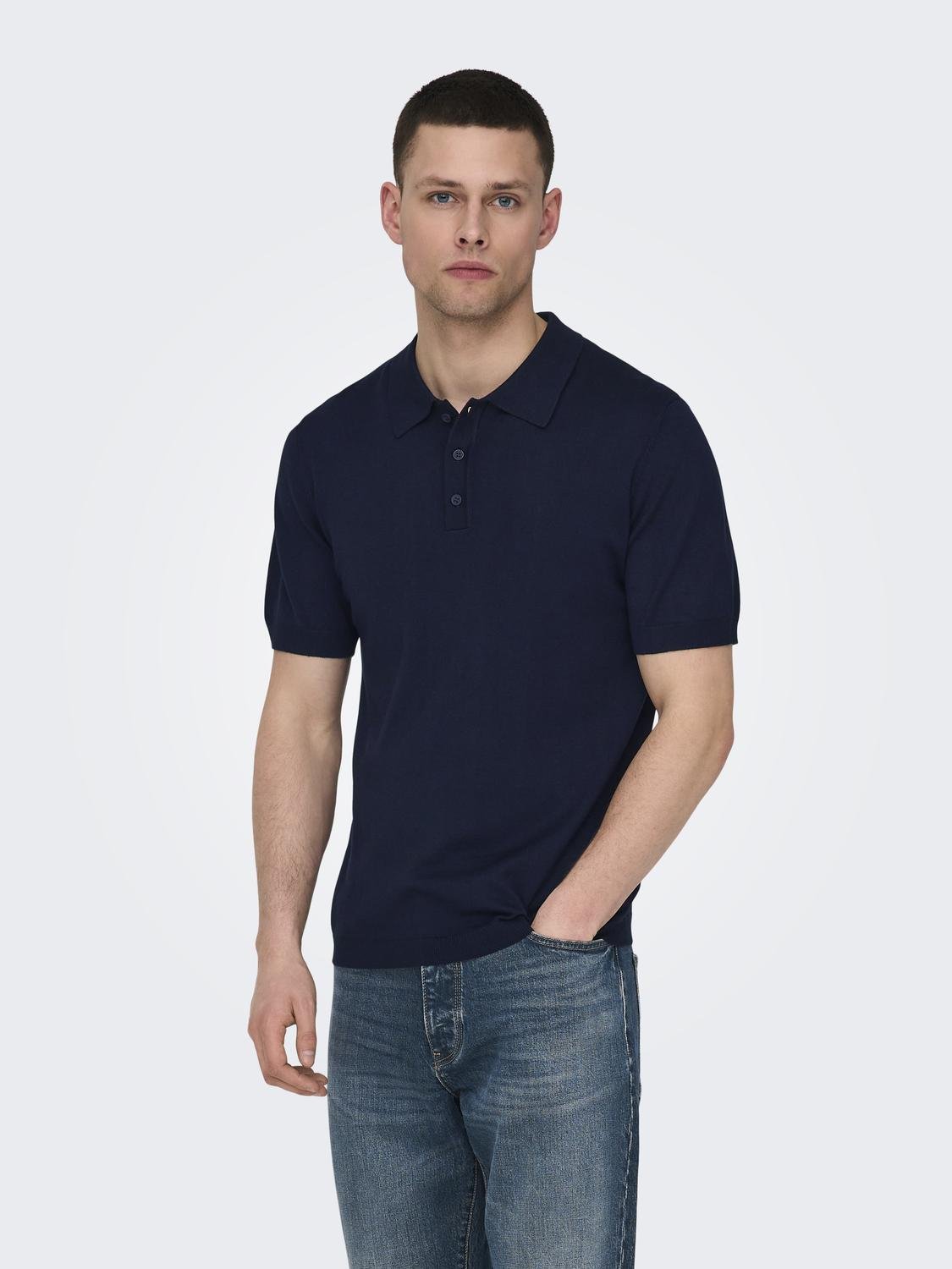 ONLY & SONS Poloshirt ONSWYLER LIFE REG 14 SS POLO KNIT NOOS günstig online kaufen