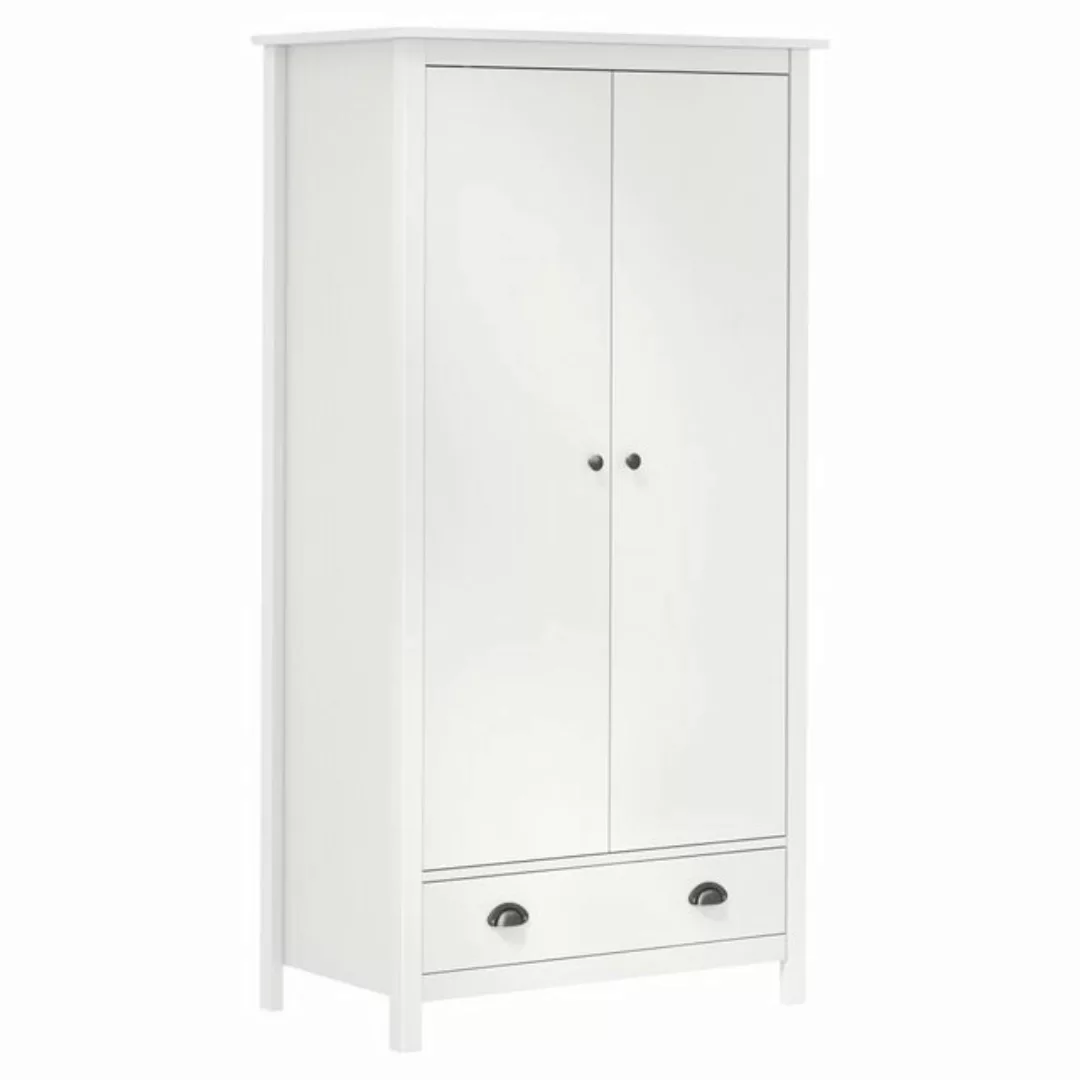 vidaXL Kleiderschrank Kleiderschrank mit 2 Türen Hill Range Weiß 89x50x170 günstig online kaufen