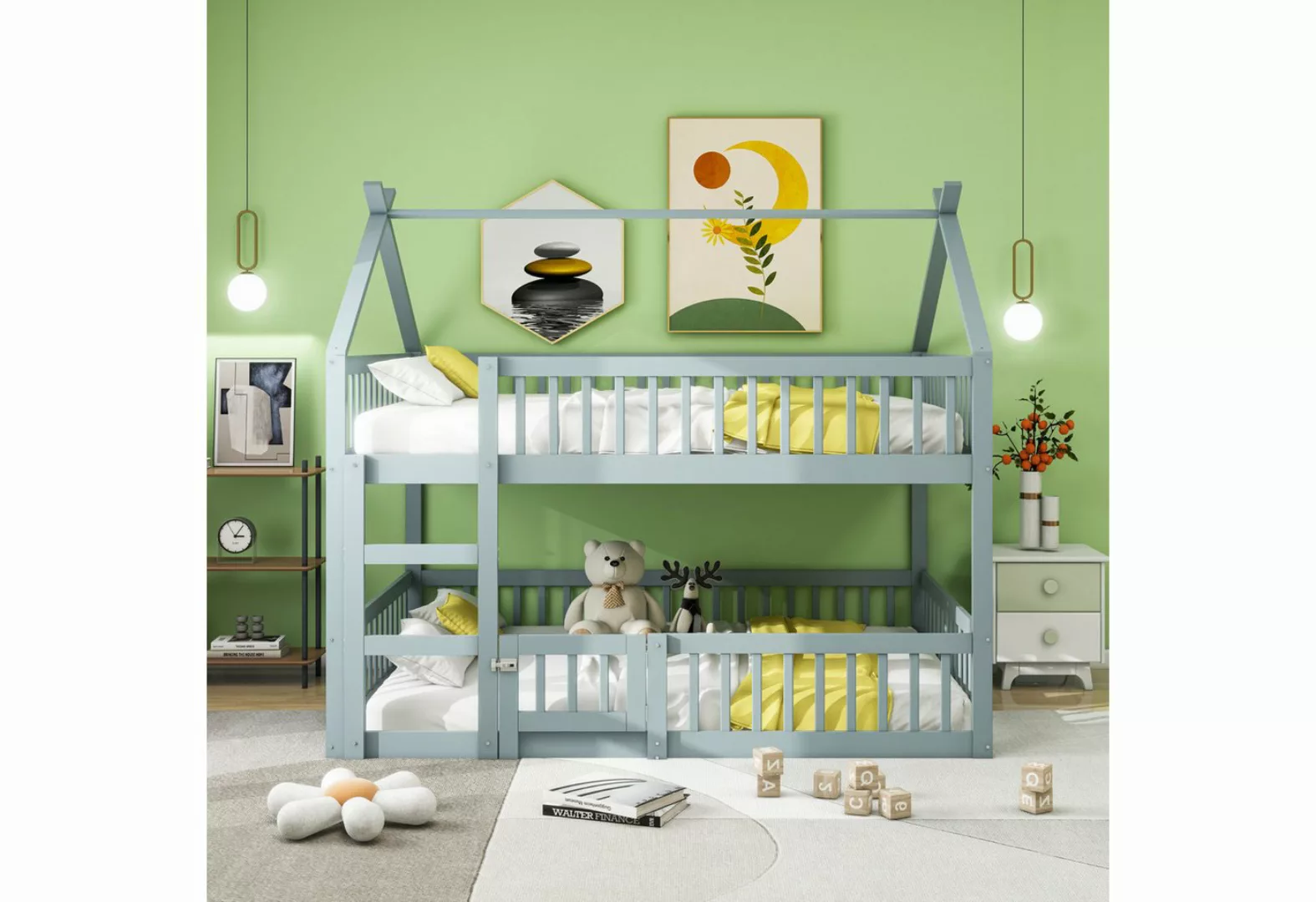 Ulife Etagenbett Kinderbett Jugendbett Kinder-Familienbett mit Treppe, Loft günstig online kaufen