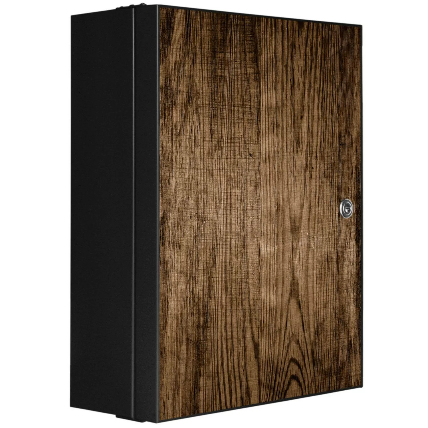 Banjado XXL Medizinschrank Abschliessbar 35x46x15cm Arzneischrank Anthrazit günstig online kaufen