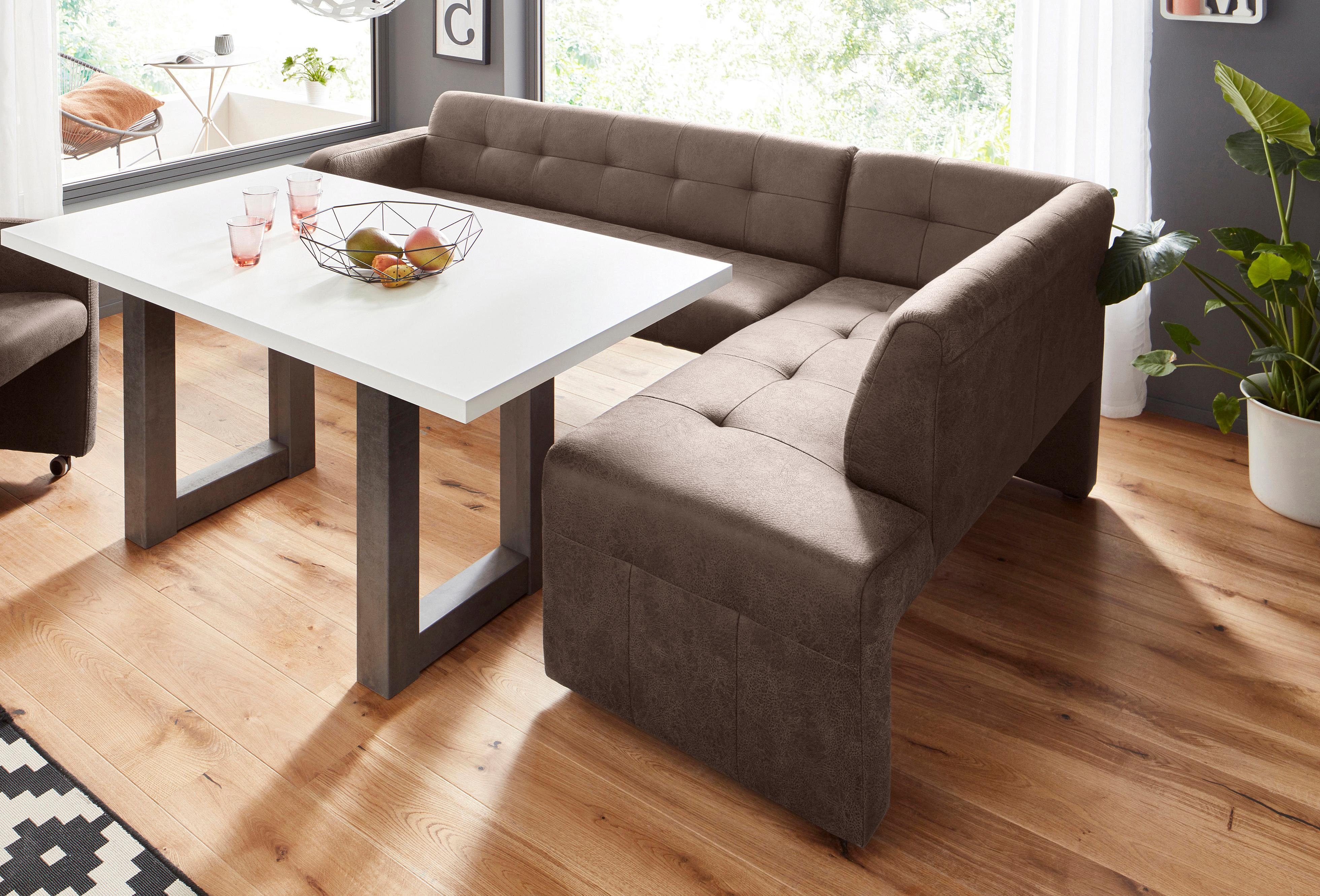 exxpo - sofa fashion Eckbank "Barista mit toller Detailverarbeitung, hohe B günstig online kaufen