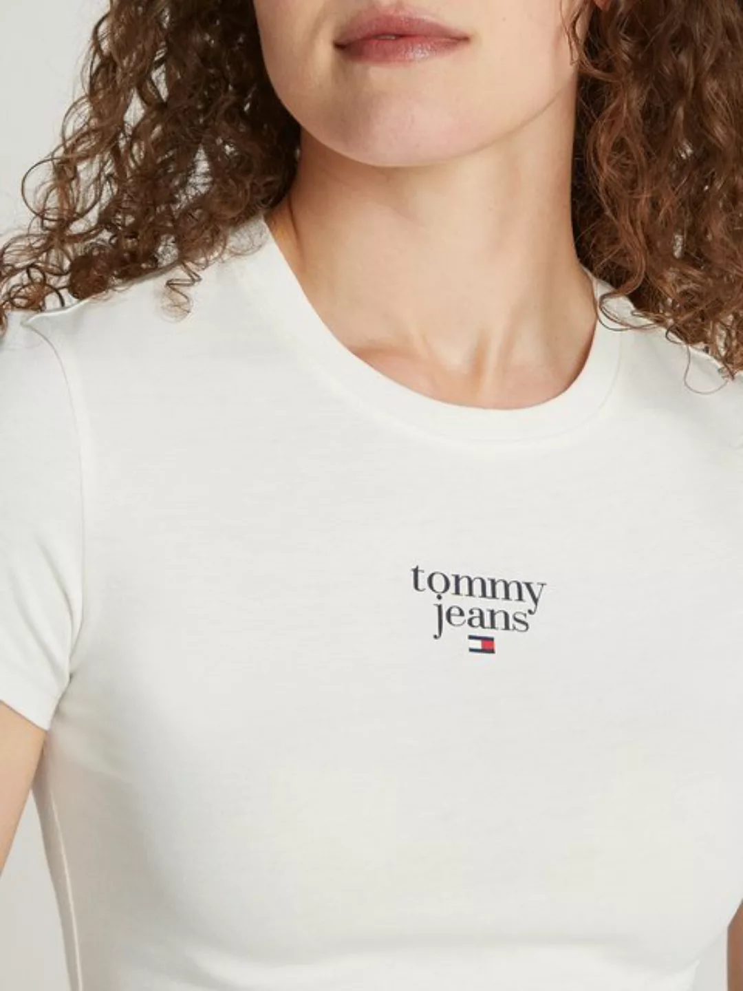 Tommy Jeans Curve T-Shirt TJW SLIM ESSENTIAL LOGO1 TEE EXT in Großen Größen günstig online kaufen