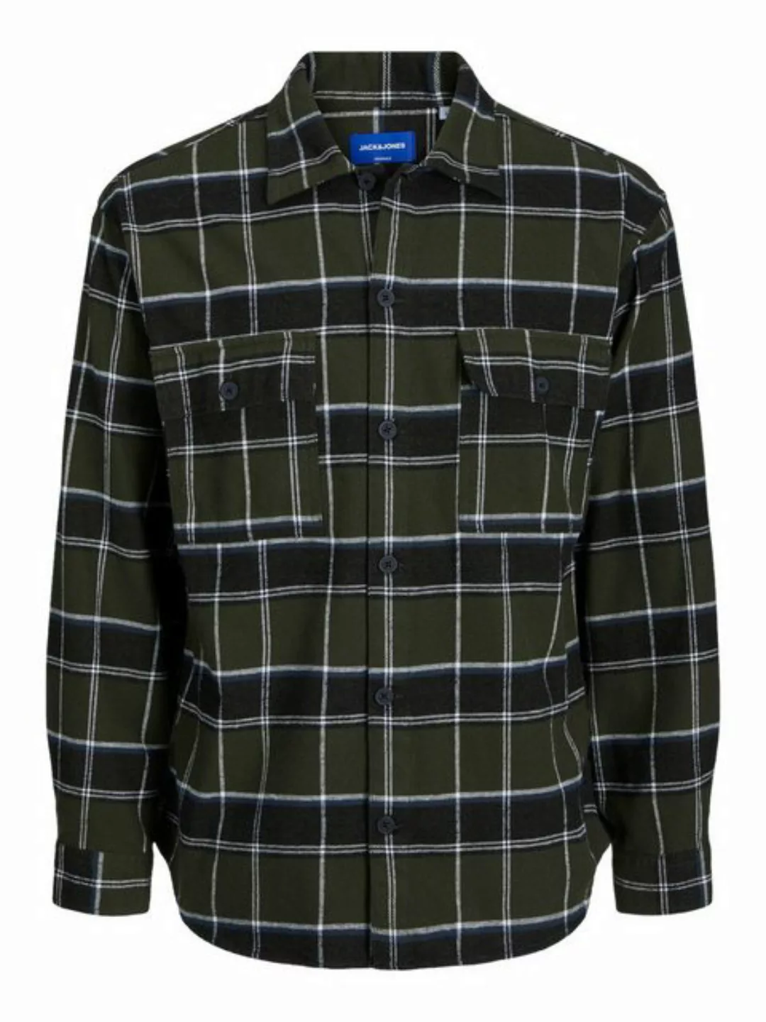 Jack & Jones Langarmhemd JORBLAFRI CHECK OVERSHIRT LS BF mit Brusttaschen günstig online kaufen