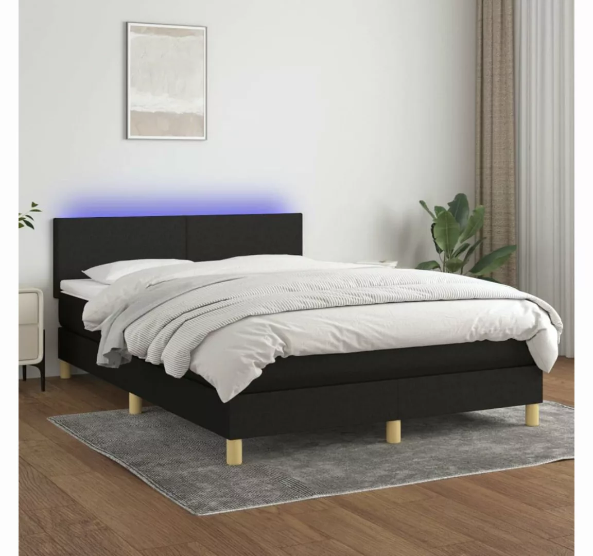 vidaXL Boxspringbett Bett Boxspringbett komplett mit Matratze & LED Stoff ( günstig online kaufen