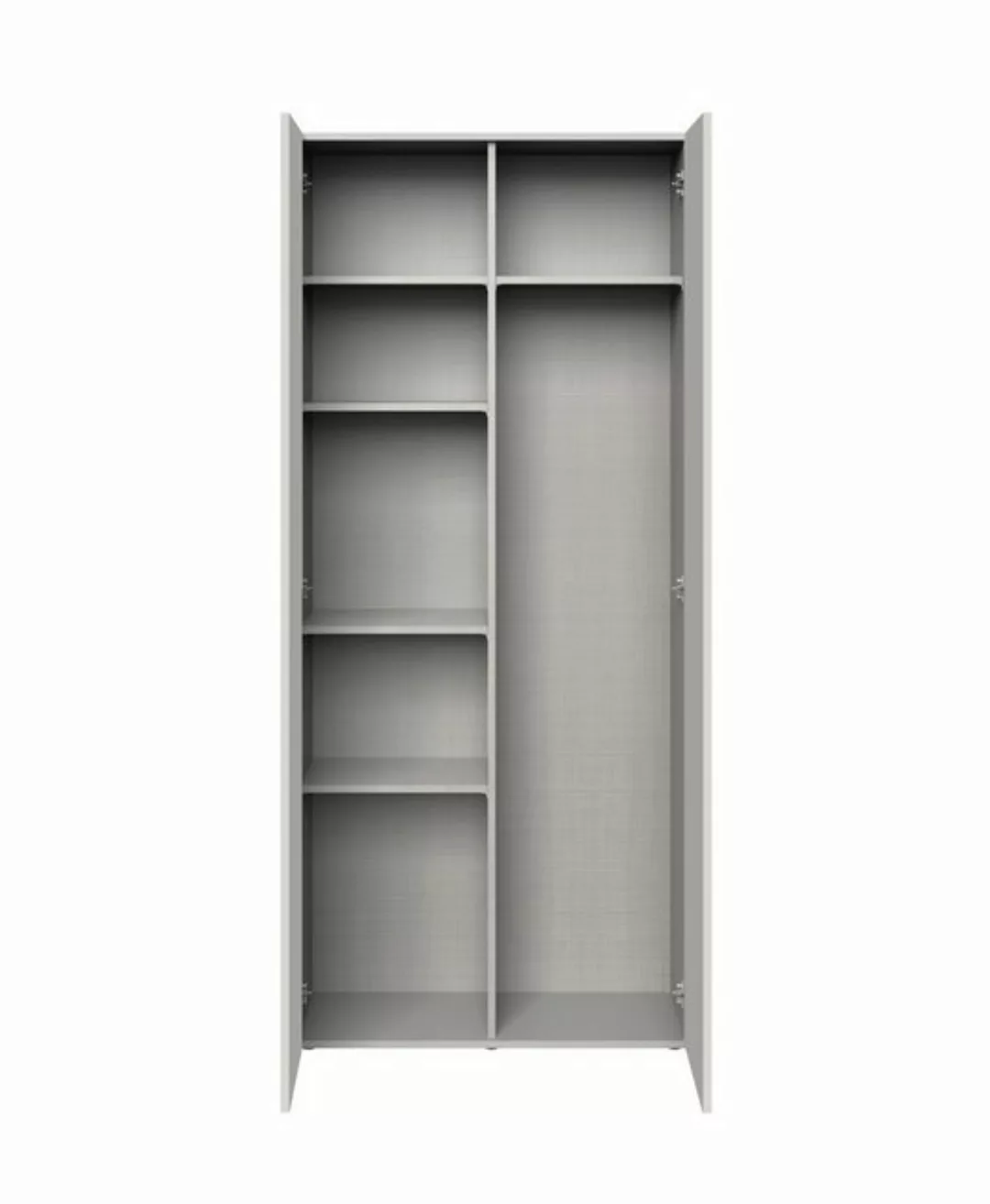 freiraum Mehrzweckschrank Multiraumkonzept (BxH: 80x185 cm) in WEISS mit 2 günstig online kaufen