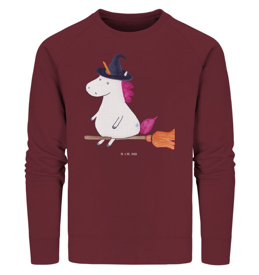 Mr. & Mrs. Panda Longpullover Größe S Einhorn Hexe - Burgundy - Geschenk, P günstig online kaufen