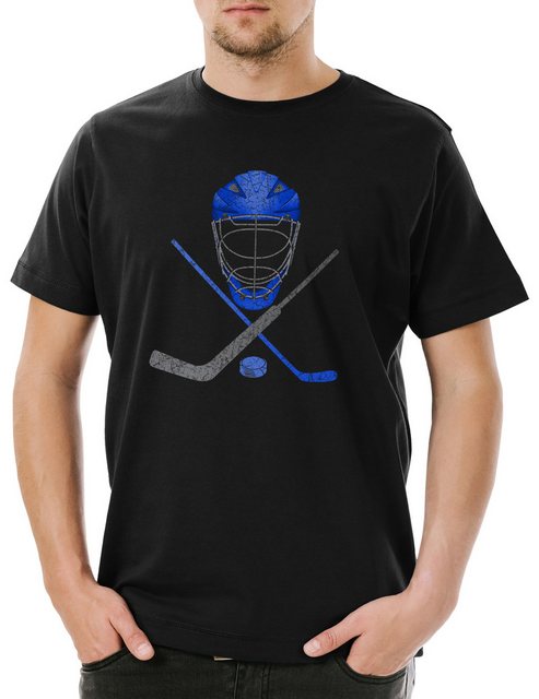 Urban Backwoods Print-Shirt Ice Hockey Tools Herren T-Shirt Eishockey Puck günstig online kaufen