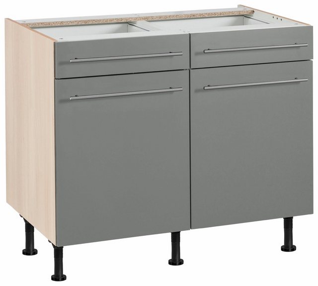 OPTIFIT Unterschrank "Bern", 100 cm breit, mit 2 Türen, 2 Schubkästen, höhe günstig online kaufen