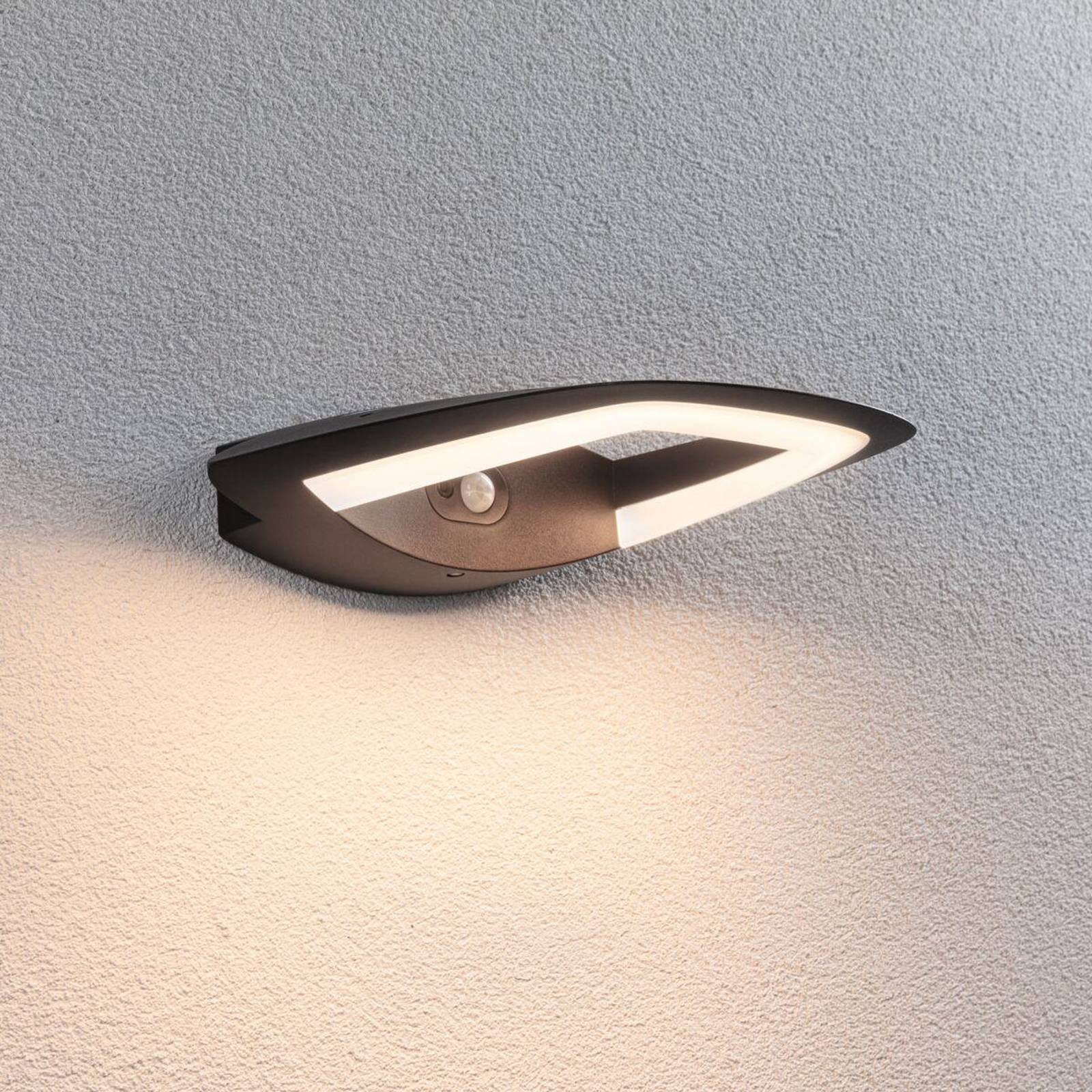 Paulmann LED Außen-Wandleuchte "Outdoor 230V Akena PIR anthrazit", 1 flammi günstig online kaufen
