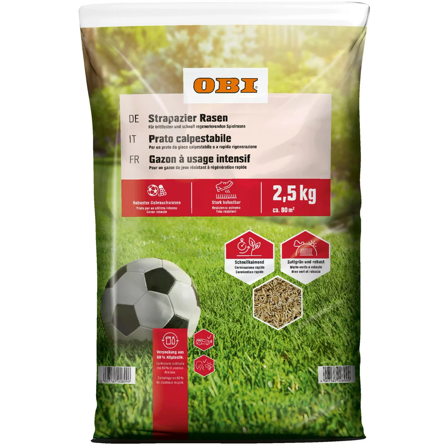 OBI Strapazier-Rasen 2,5 kg günstig online kaufen