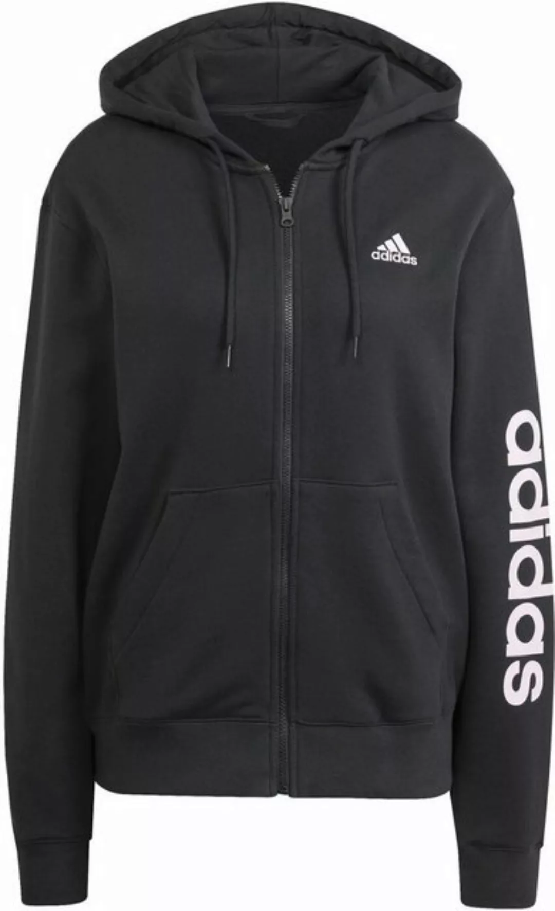 adidas Sportswear Kapuzenpullover W LIN FT FZ HD BLACK/CLPINK günstig online kaufen