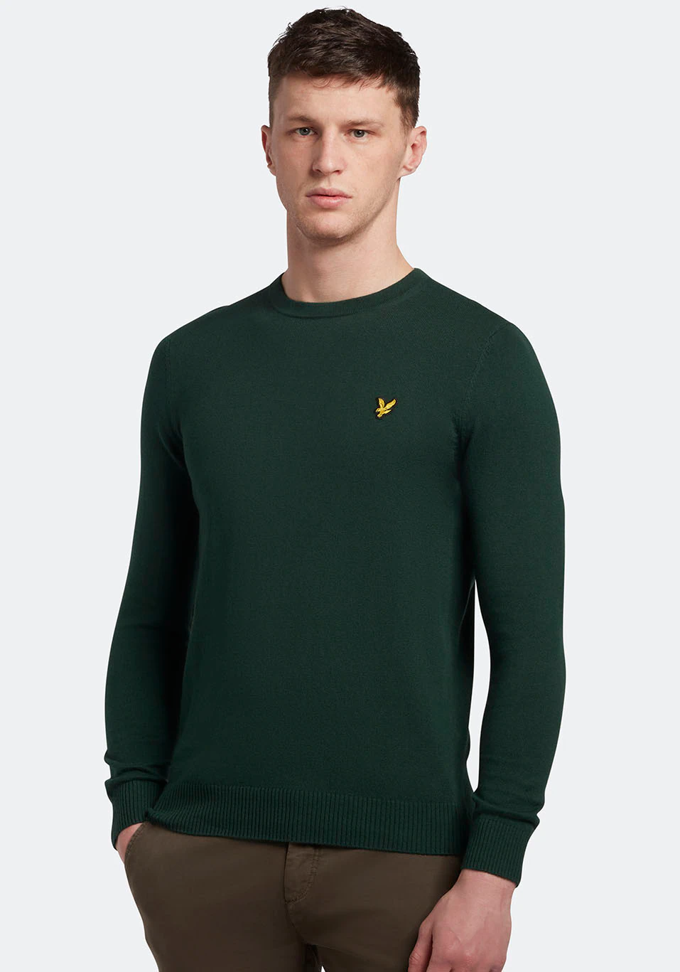 Lyle & Scott Strickpullover mit Logostickerei auf der Brust günstig online kaufen