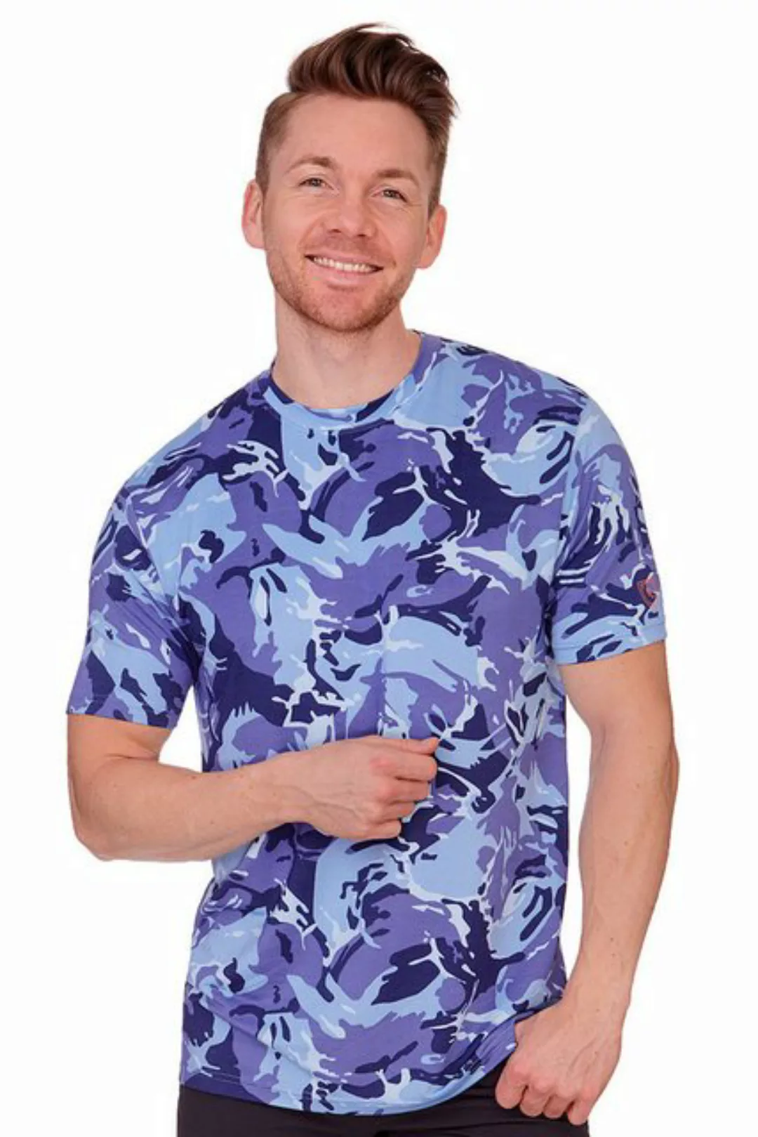 Tom Collins Trachtenshirt Funktionsshirt Herren - RENATO - blau, oliv günstig online kaufen