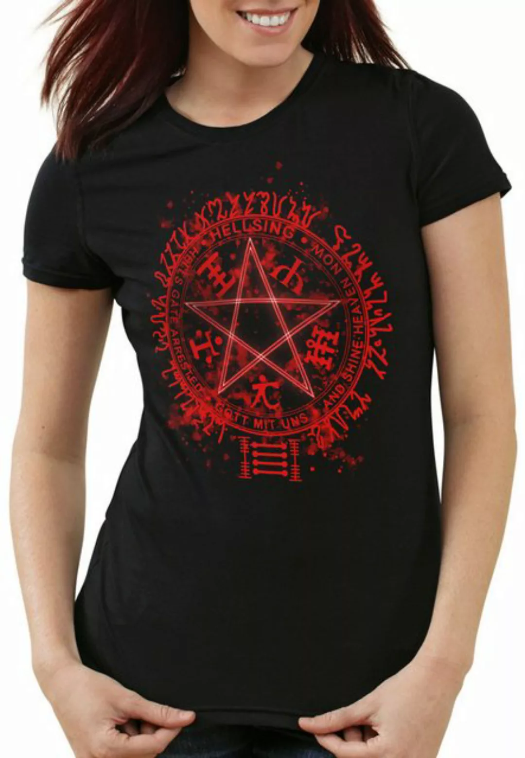 style3 T-Shirt Van Hellsing Pentagramm vampir anime manga japan günstig online kaufen