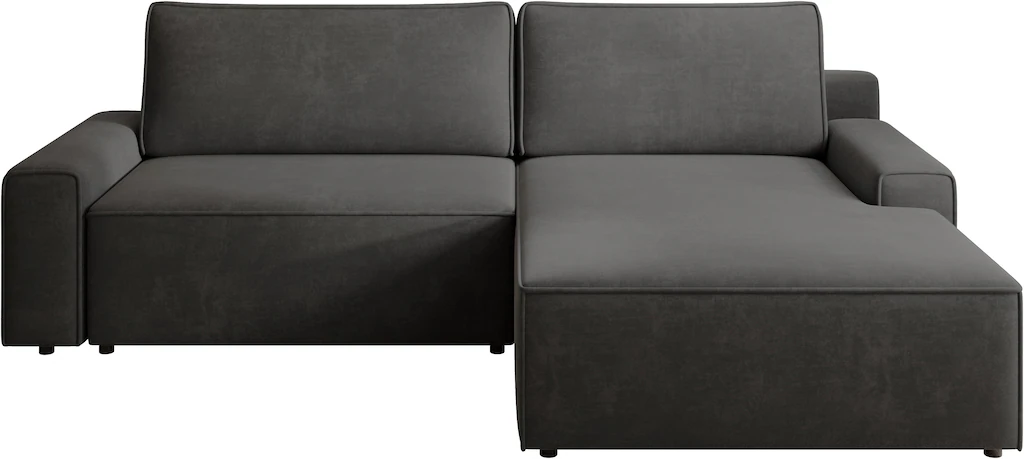 TRENDMANUFAKTUR Ecksofa "Challenge, Schlafsofa mit Bettkasten, Couch in L-F günstig online kaufen