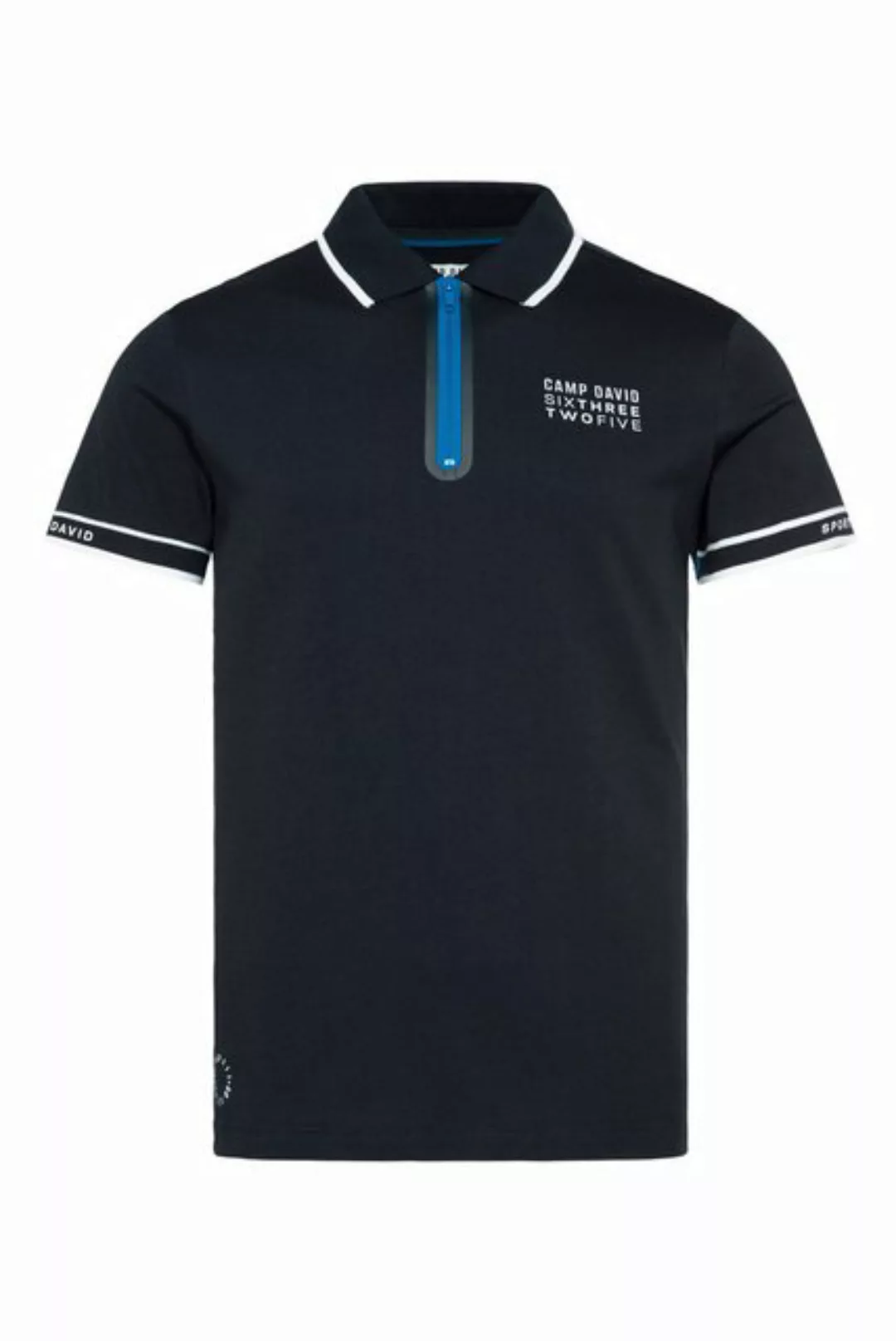 CAMP DAVID Poloshirt mit kontrastreichen Details günstig online kaufen