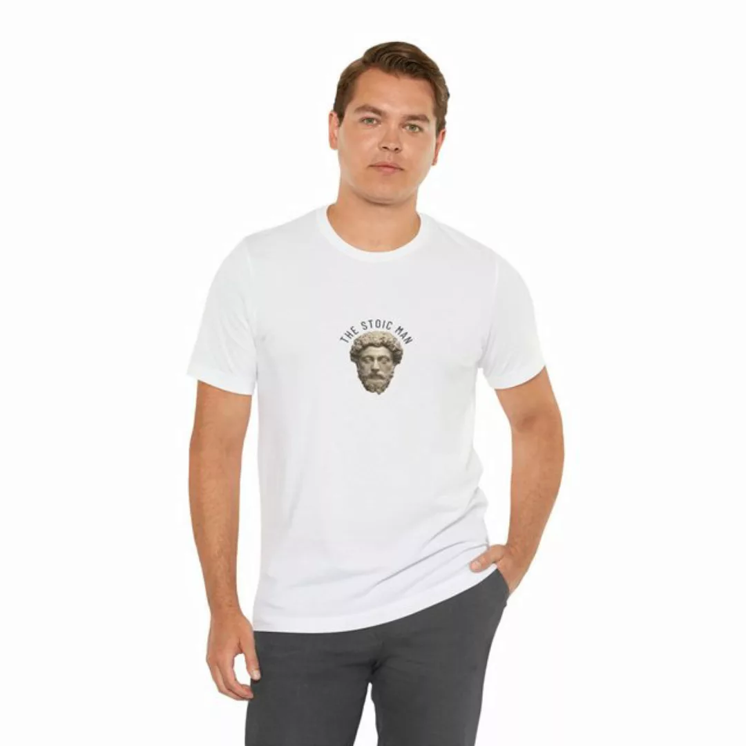 TopGekauft Print-Shirt Unisex T-Shirt The Stoic Man Portrait Gesicht Fun-Sh günstig online kaufen