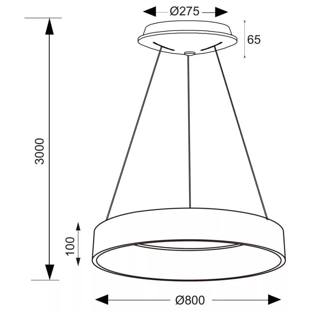 LED Pendelleuchte Sculptoris 800 in Verkehrsweiß 60W 4200lm günstig online kaufen